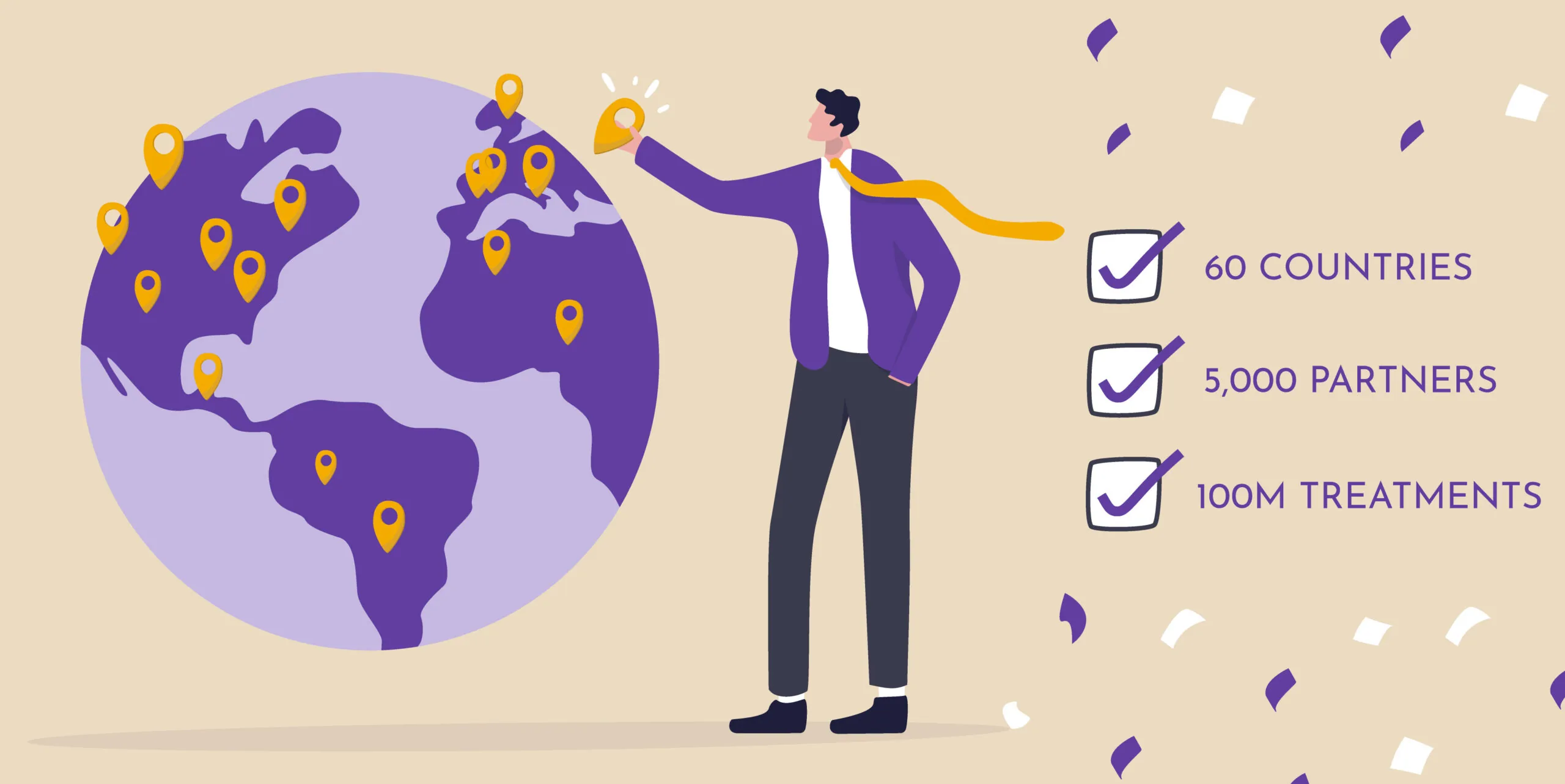 60 countries and 100 million treatments milestone