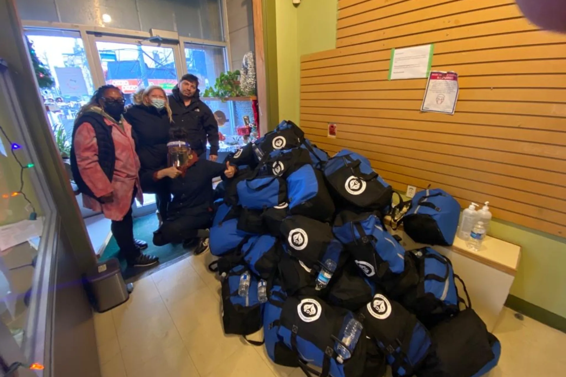 SharpLight team volunteering at a community event
