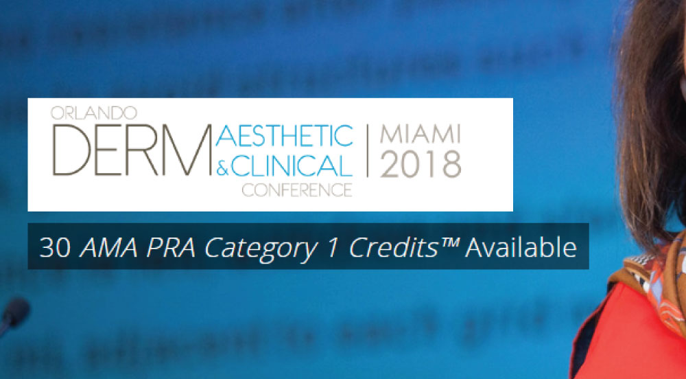 Orlando Derm Aesthetic & Clinical Conference – January 12-14th, 2018