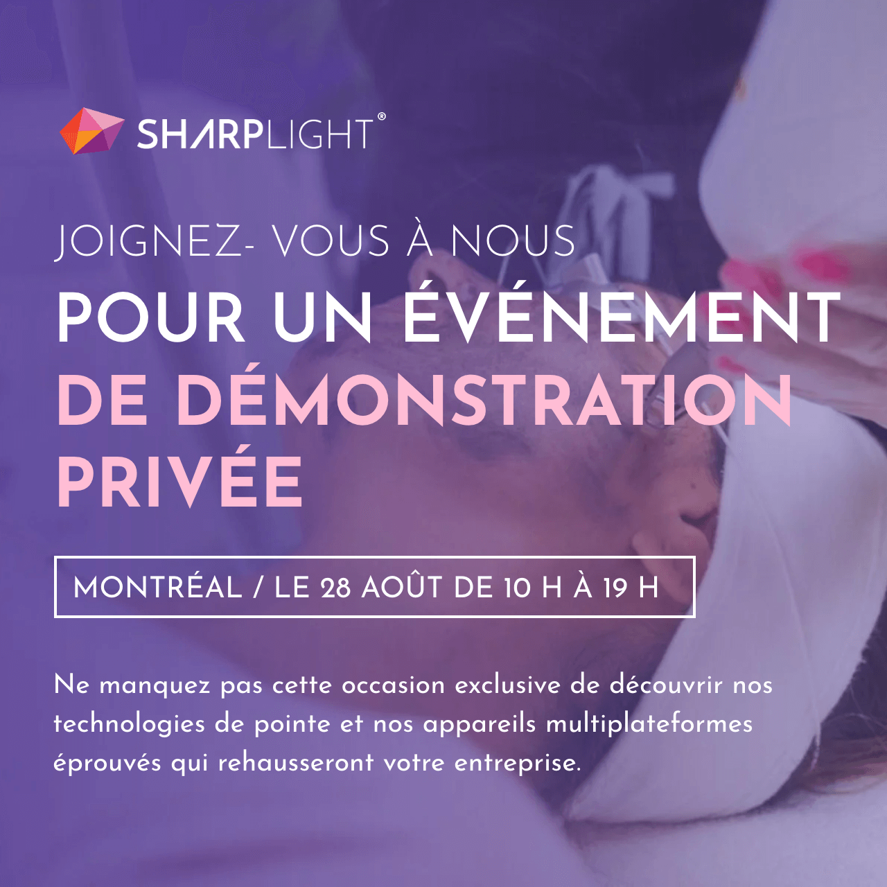 Montréal ! Joignez-vous à nous pour un événement de démonstration privée !